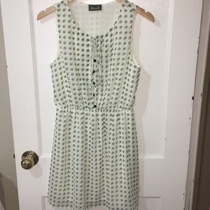 Maude for Anthro Cream and print dress Size Large